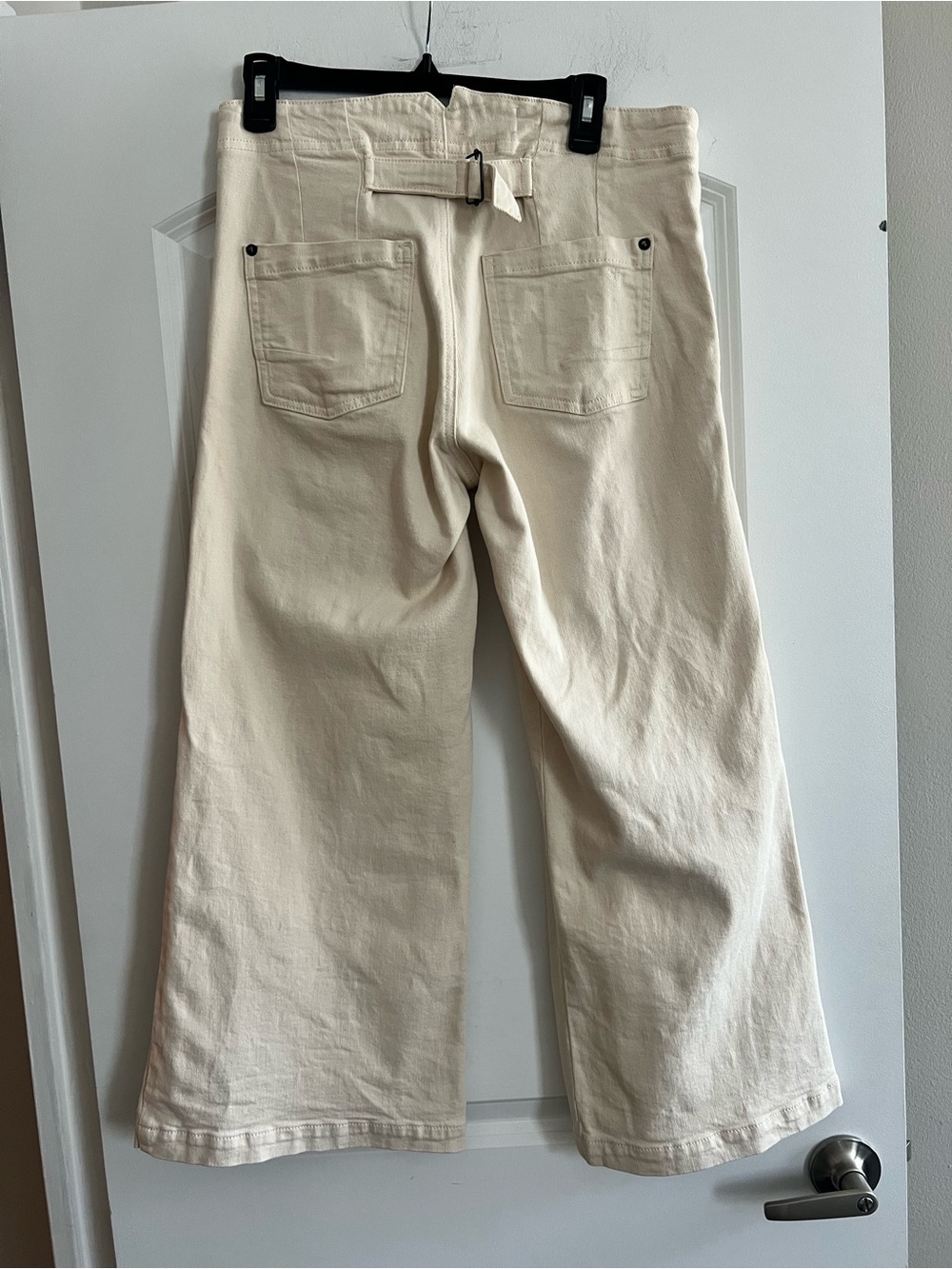 Pilcro High-Rise Wide Leg Pants in Natural - Picture 3 of 9